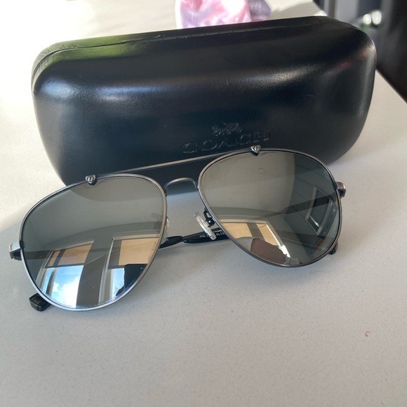 Coach silver aviators - Picture 3 of 6